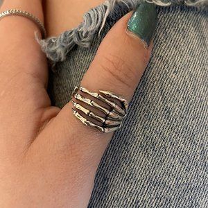 Skeleton Skull Ring